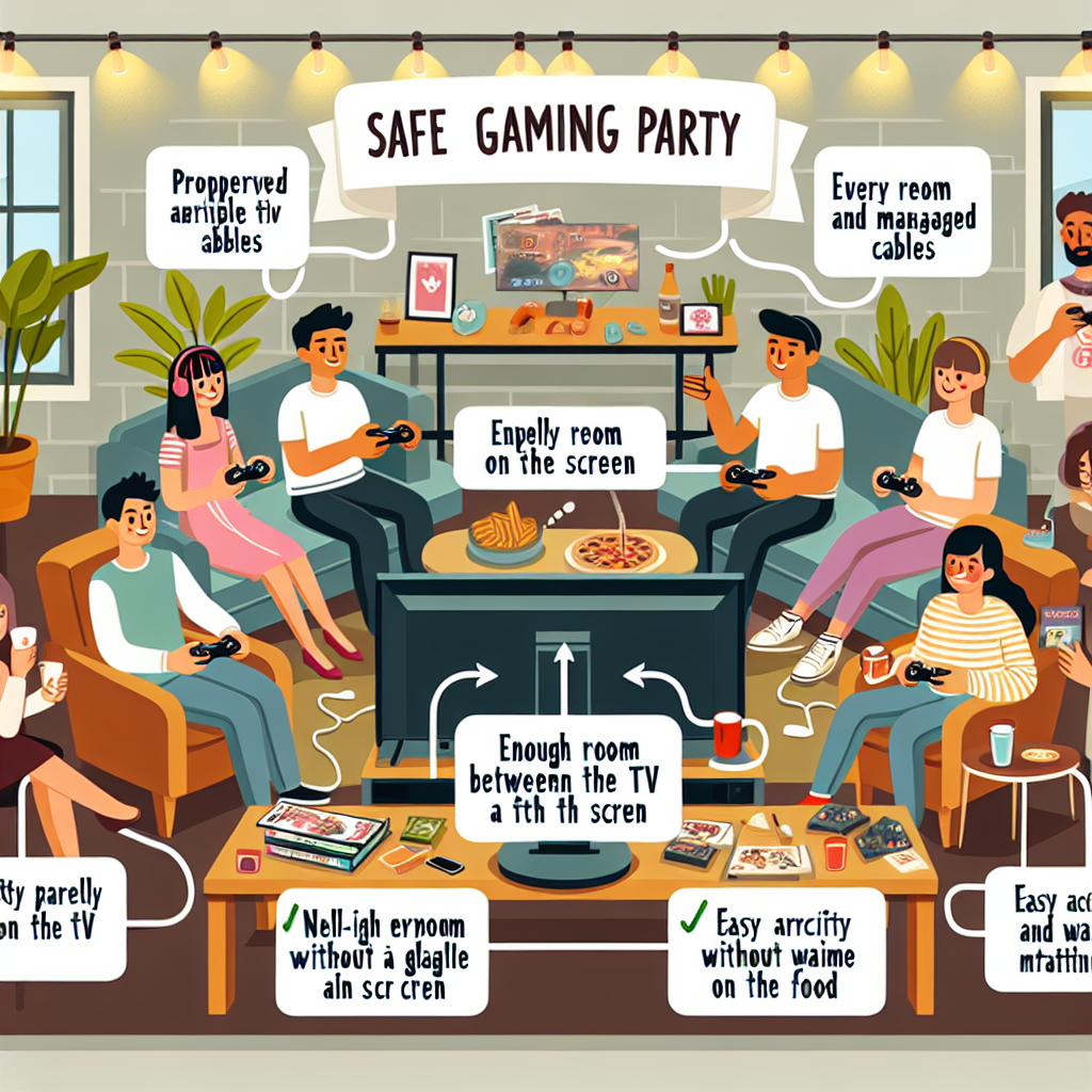 Are There Any Safety Considerations For Hosting A Gaming Party At Home?